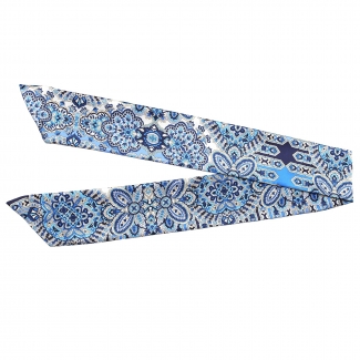 Esarfa matase Alhambra Navy