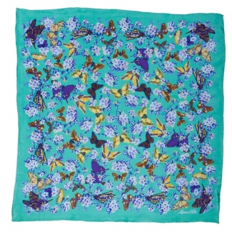 Eşarfa fluturi verde menta Marina D'Este