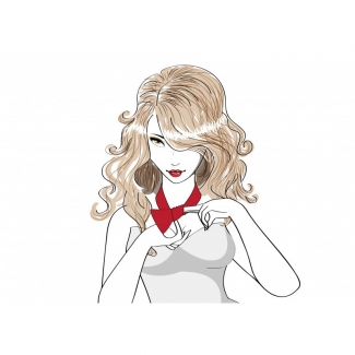  Scarf drive on flowers quartz turquoise