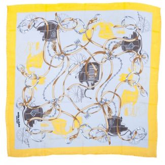 Eşarfă Mila Schon galben cu gri