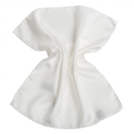 White Twill Silk Pocket