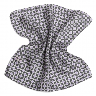 L. Biagiotti Grey Square Silk Pocket