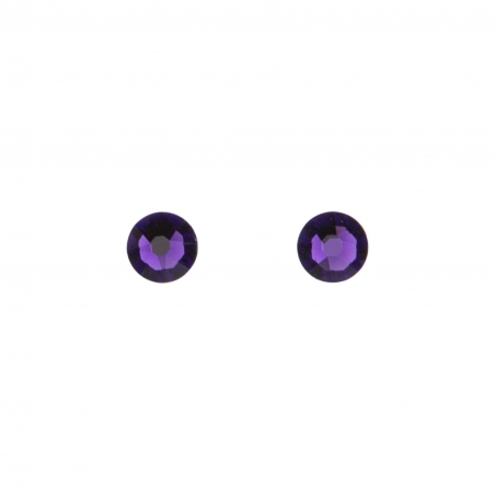 Cercei argint Swarovski Purple Velvet