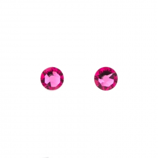 Swarovski Fuchsia silver earrings