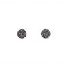 Cercei argint Agat neregulat Cool Grey