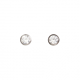 Zirconia Briliant Look silver earrings