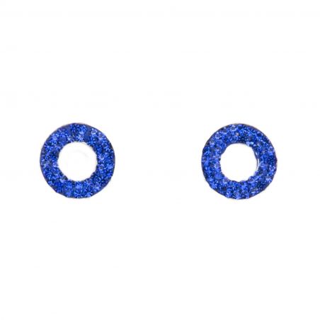 Zirconia Electric Blue silver earrings