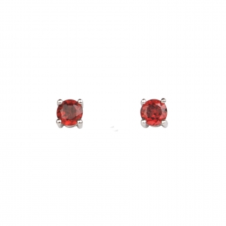 Garnet High Quality silver earrings