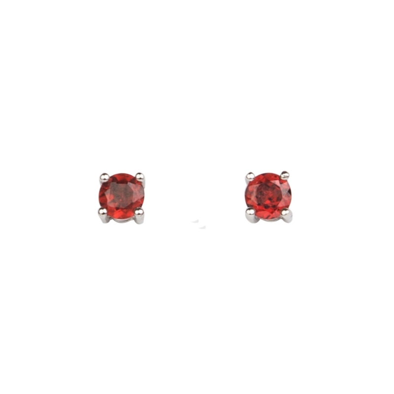 Garnet High Quality silver earrings
