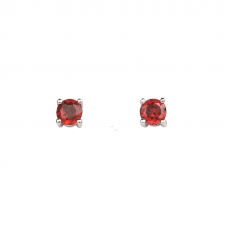 Garnet High Quality silver earrings