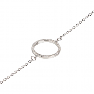 Zirconia Full Life silver bracelet