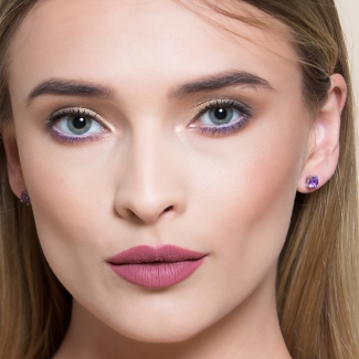 Cercei argint Ametist High Quality