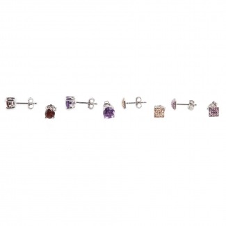 Garnet High Quality silver earrings