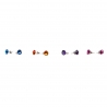 Cercei argint Swarovski Purple Velvet
