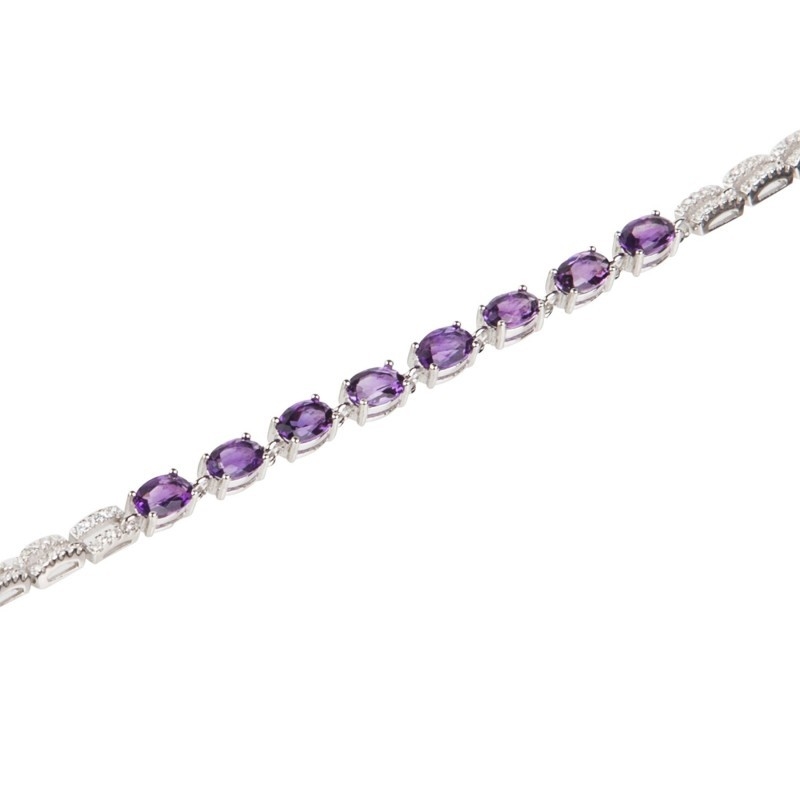 Ametist High Quality silver jewelry set