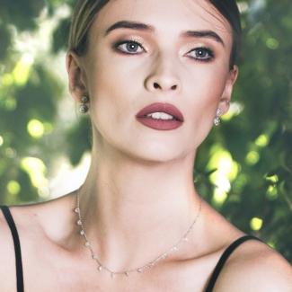 Good Vibes silver jewelry set