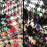 RR Pied de Poule White silk scarf