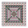 RR Pied de Poule White silk scarf