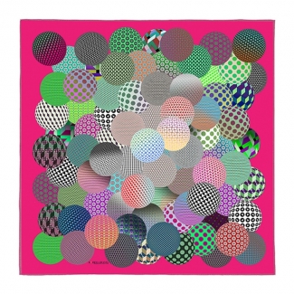 RR Palline Pink silk scarf