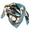 RR Boresette Blue silk scarf