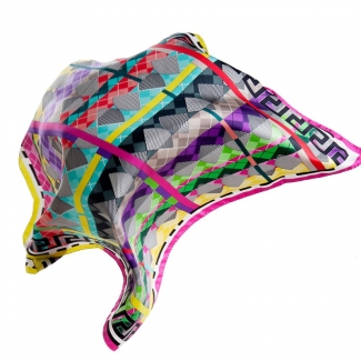 RR Argyle Multicolored silk scarf