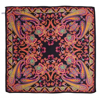 Esarfa matase Caspian sunset black