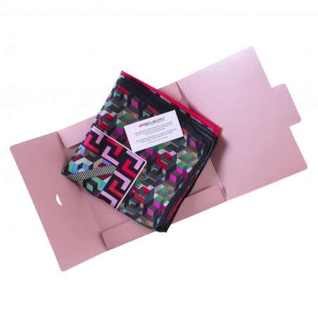 RR Palline Blue Dark silk scarf