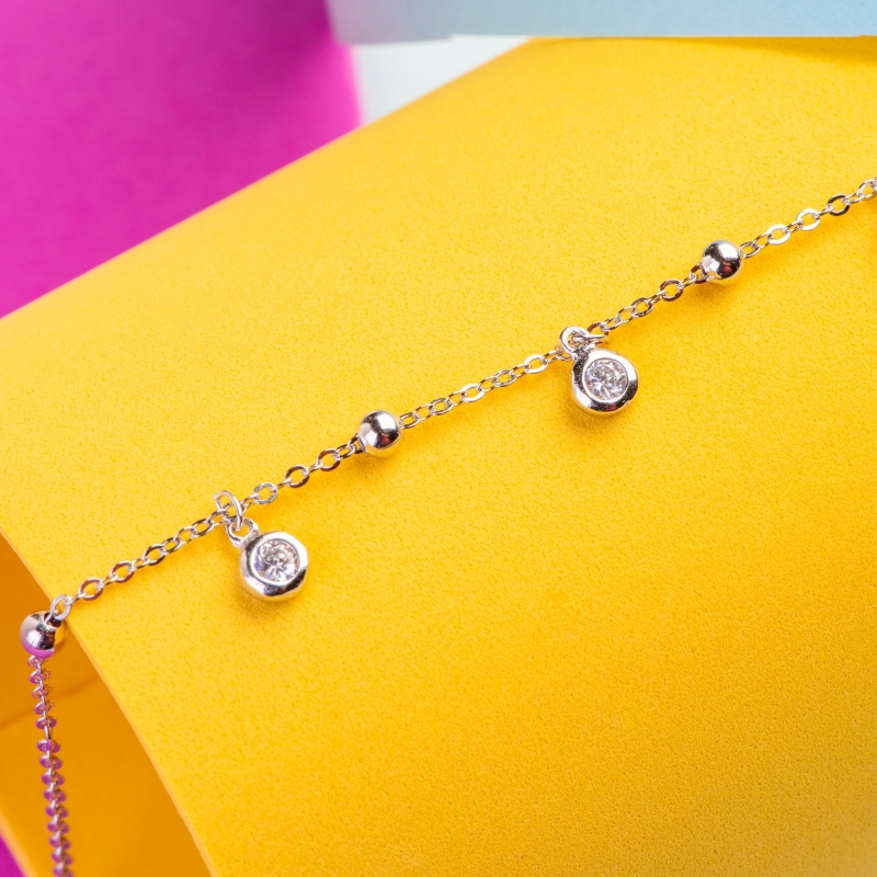 Bratara argint Zirconia J'adore