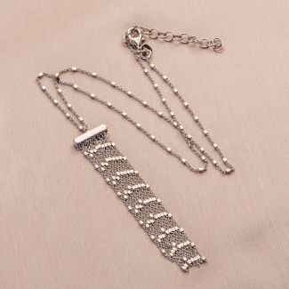 Silver necklace Sparkling Rain