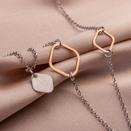 Colier argint Geometry