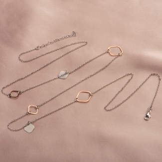 Colier argint Geometry