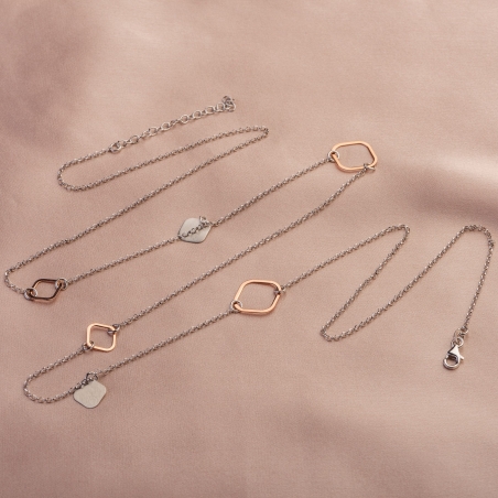 Colier argint Geometry