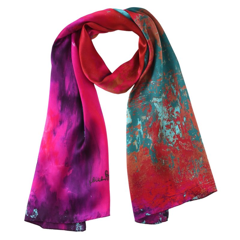 Silk shawl Laura Biagiotti Street Fashion fucsia