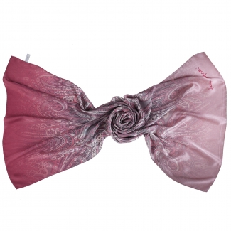 Silk shawl Laura Biagiotti Paisley Dusty Pink