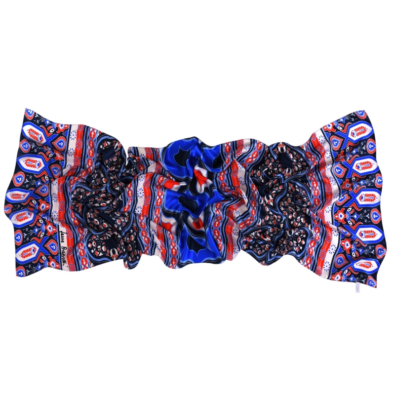 Silk shawl Laura Biagiotti Moroccan Bazaar blue
