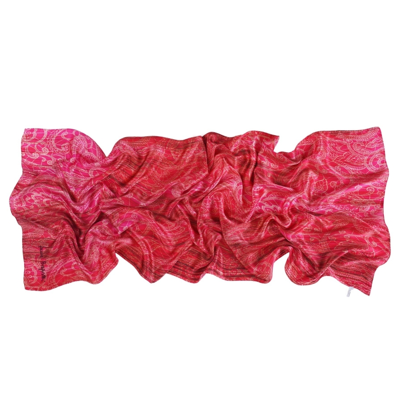 Silk shawl Laura Biagiotti Ballroom Time pink