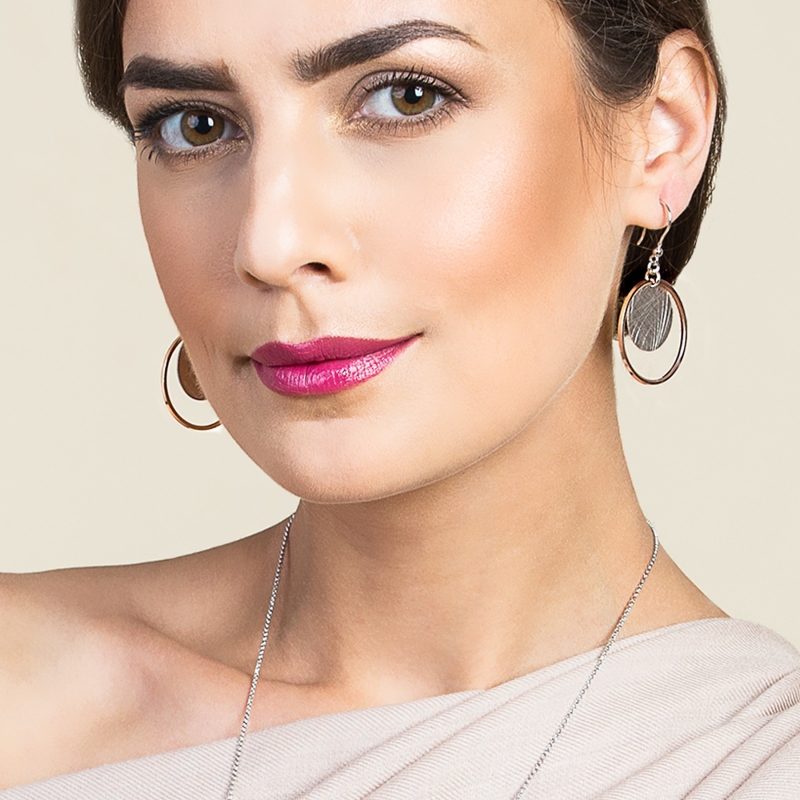 Dream Big silver earrings