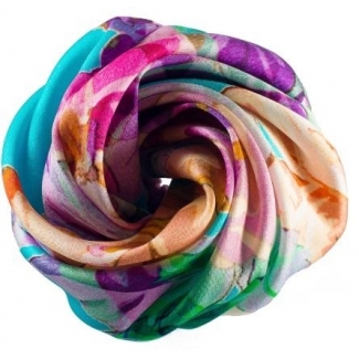 Hair Rose albastru cu bujori