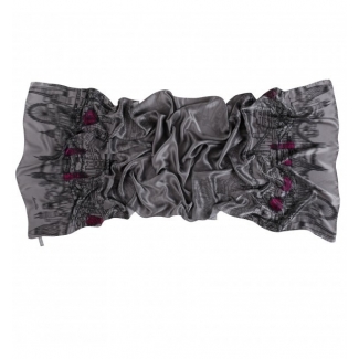 Gift: Silk shawl London Touch Grey and Silver necklace Sparkling Rain