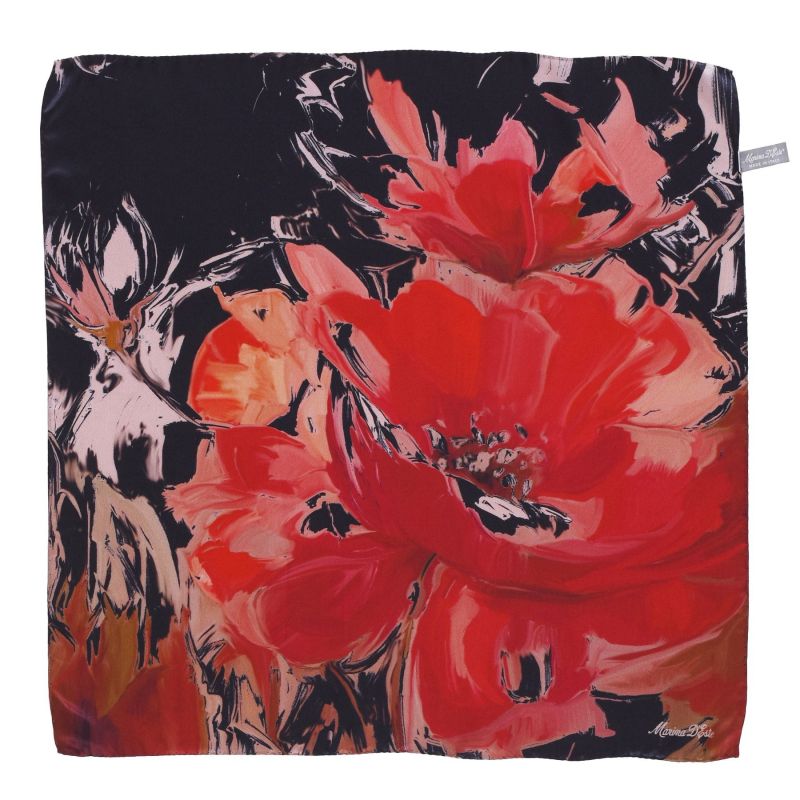 Sweet Touch red silk scarf