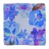 Orchid Dream blue silk scarf