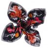 Geisha black silk scarf