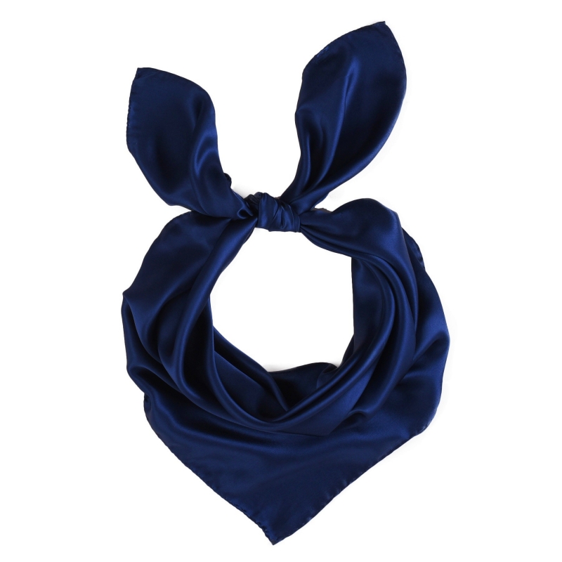 Navy L. Biagiotti silk scarf