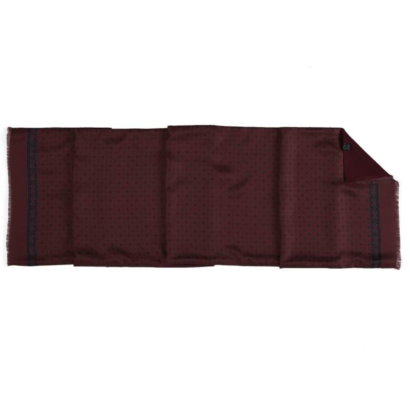 Esarfa matase si lana Luton dark cherry