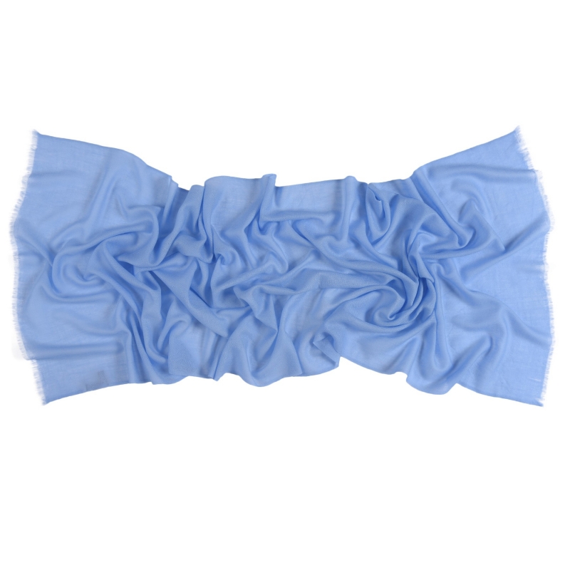 Esarfa lana si casmir Marina D'Este blue ice