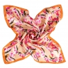 Silk scarf Like a bird orange