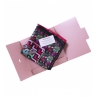 Gift: RR Vasareli pink silk scarf and silver silk ring