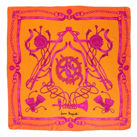 Gift: Loveday Spicey silk scarf and silver earrings Dream Big