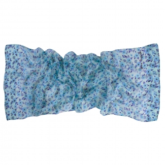 Silk shawl Campo di Fiore ciel