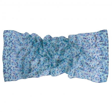Silk shawl Campo di Fiore ciel